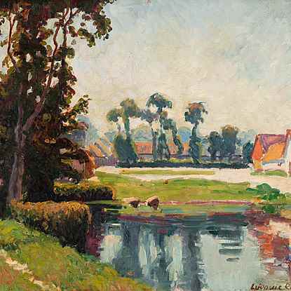 La Mare à Berneval - Ludovic-Rodo Pissarro (1878 - 1952)